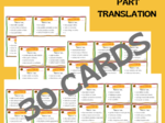THERE IS... THERE ARE... PART TRANSLATION CARDS