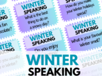 WINTER SPEAKING - zestaw 80 Speaking Cards - mówienie - warm - up - rozgrzewka - ice-breaker - gra językowa - kreatywny angielski - zima - zimowa lekcja -