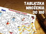 MATEMATYCZNY LABIRYNT - tabliczka mnożenia do 100, klasa 3, 4, 5, piracka karta pracy