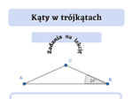 Kąty w trójkątach. Gotowe zadania na lekcję :)