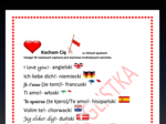 Kocham cię w ponad 20 językach + wymowa +flagi - walentynkowa lekcja języka obcego