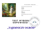 TEST wyboru odpowiedzi – „Tajemniczy ogród”