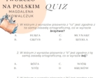 Ortografia i interpunkcja - na chwilę przed egzaminem