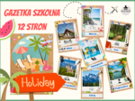 Kolorowa GAZETKA SZKOLNA „Dokąd na wakacje? Koniec roku szkolnego.