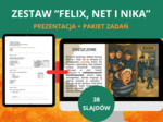Zestaw – „Felix, Net i Nika oraz Gang Niewidzialnych Ludzi”: test + prezentacja ze streszczeniem [PDF/PPTX] – język polski, klasa 6