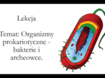 Klasa 2 ( rozszerzenie) - Organizmy prokariotyczne - bakterie i archeowce - prezentacja