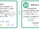 Matematyczne fiszki - liczby, cechy podzielności, liczby rzymskie, potęgi, pierwiastki