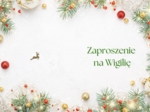 Zaproszenie - Wigilia, Boże Narodzenie