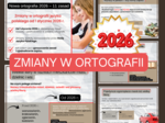 Nowa ortografia 2026 – komplet materiałów edukacyjnych (PDF)