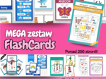 📚 MEGA Zestaw FlashCards w języku angielskim- ponad 200 stron!