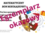 Matematyczny bon mikołajkowy 2024/2025
