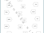 Procenty i ułamki - puzzle