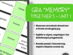 Gra Memory - Together 5 – Unit 1