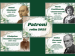 PATRONI ROKU 2025 – gazetka – biblioteka – język polski – 11 stron – wersja 1