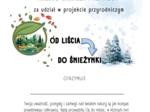 "Od liścia do śnieżynki"- projekt przyrodniczy dla przedszkoli i klas 1-3