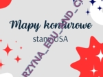 Mapy konturowe - stany USA