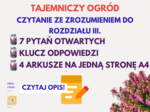 🎒📚 Tajemniczy ogród. Rozdział III. Przez wrzosowisko – czytanie ze zrozumieniem + klucz odpowiedzi! 📖🌿