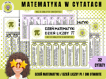 Matematyczne cytaty "do urywania" / Dzień matematyki / Dzień liczby PI