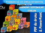 DARMOWY Parkietaż ze świątecznych prezentów. Ułamki zwykłe, ułamki dziesiętne i procenty. EDYTOWALNY
