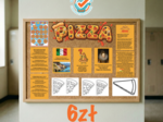 Dzień pizzy - Gazetka szkolna oraz kolorowanki