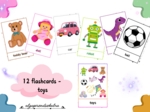 Flashcards - toys a4