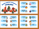 ŚWIĘTA TYPOWE I NIETYPOWE – GRUDZIEŃ – napisy – gazetka – dekoracja – BIBLIOTEKA – świetlica – przedszkole