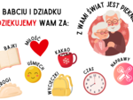 Gazetka ścienna na Dzień Babci i Dziadka | Dekoracja szkolna - możliwość własnej aranżacji