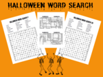 Halloween Word Search