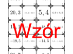 Domino - Dodawanie i odejmowanie dodatnich i ujemnych liczb dziesiętnych | matematyka