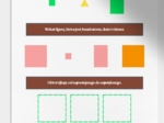 Porównywanie i opisywanie figur geometrycznych. Karta pracy. Sprawdzian.