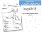 Fizyka 7 i 8. Karta pracy. RODZAJE ODDZIAŁYWAŃ. Właściwości materii.
