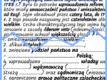 Sejm Wielki, Konstytucja 3 maja, drugi rozbiór Polski – notatki i karta pracy