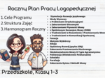 Roczny Plan Pracy Logopedycznej