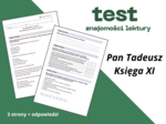 Test – „Pan Tadeusz”, Księga XI