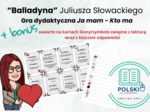 Gra Ja mam - Kto ma "Balladyna" J. Słowackiego + bonus zestaw ikon do lektury