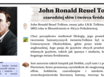 J.R.R. Tolkien - atrakcyjna notatka biograficzna