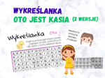 Wykreślanka – Oto jest Kasia (2 wersje)