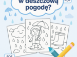 Karta pracy: "Co robię w deszczową pogodę?"