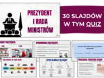 Prezydent i Rada Ministrów- prezentacja multimedialna | WOS klasa 8 szkoła podstawowa