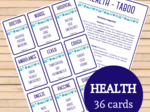 Health - Taboo | 36 kart | Zdrowie
