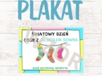 Plakat z okazji Dnia Osób z Zespołem Downa