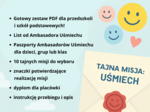 Gra Fabularna dla całej grupy/ klasy/ szkoły/ przedszkola "Misja: Ambasador Uśmiechu" np. na Dzień Życzliwości i Pozdrowień