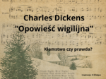 Karty "Kłamstwo czy prawda" -"Opowieść wigilijna".