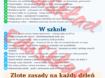 Obowiązki ucznia – plakat do druku + strona na podpisy