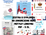 Diploma Certificate dyplomy na zakończenie roku/ kursu z języka angielskiego