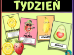 TYDZIEŃ PLANSZE - OWOCE - RYMOWANY TYDZIEŃ