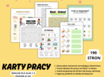 KARTY PRACY ANGIELSKI, POZIOM A1-A2, SZKOŁA PODSTAWOWA KLASY 1-3, SŁÓWKA