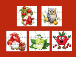 DZIEŃ JABŁKA – puzzle - 15 szt.