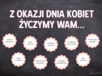 Dzień Kobiet - gazetka z życzeniami (wersja 2)