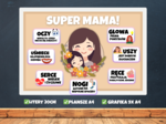 SUPER MAMA - Gazetka szkolna Dzień Matki, Dzień Mamy